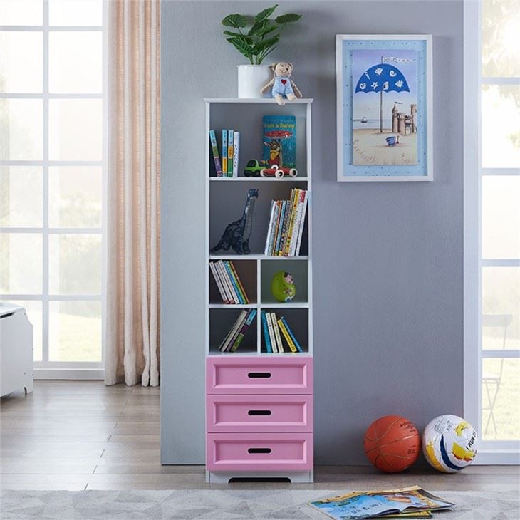 Pink  Multi Tiers kids Bookshelf (3)