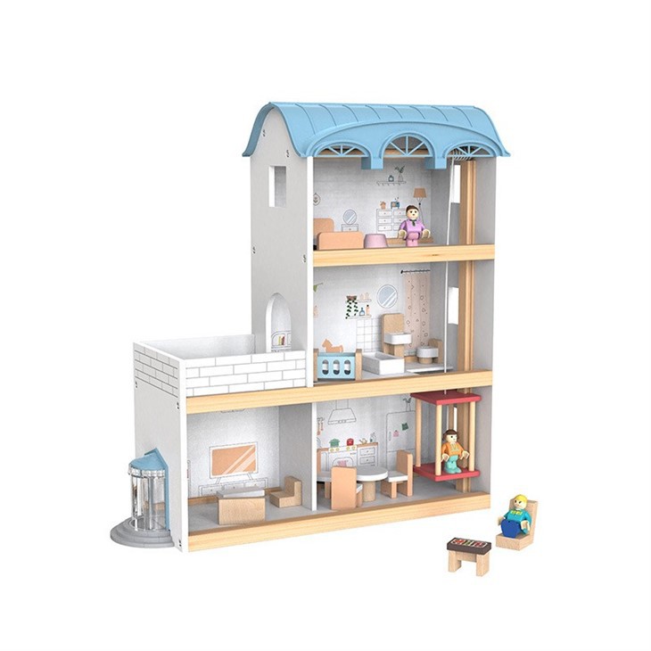 Wooden Nordic Doll House