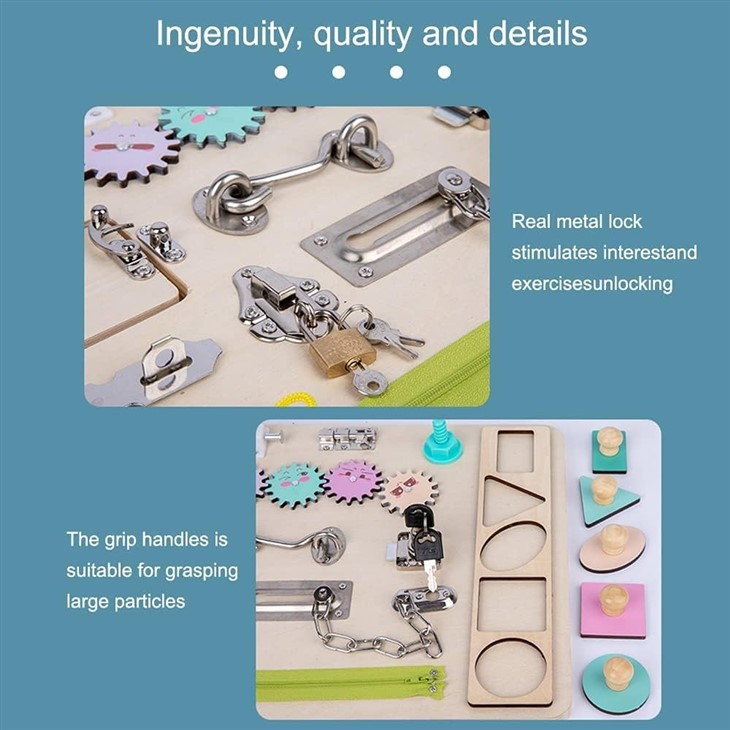 Montessori Busy Board For Toddlers